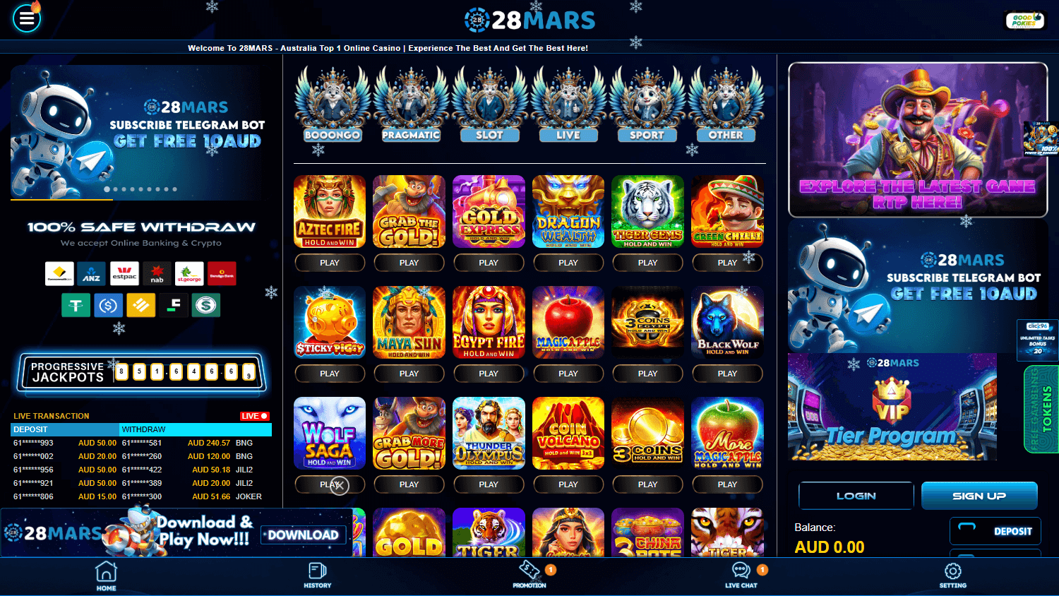 28 Mars Login Australia